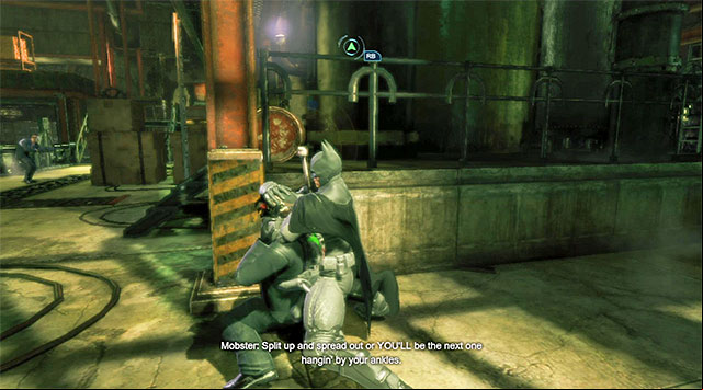 Eliminate the enemy with the disruptor on his back as quickly as possible - Investigate the steel mill - drug lab | Main storyline - Main storyline - Batman: Arkham Origins Game Guide