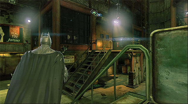 The Black Masks offices entrance - Investigate the steel mill - drug lab | Main storyline - Main storyline - Batman: Arkham Origins Game Guide