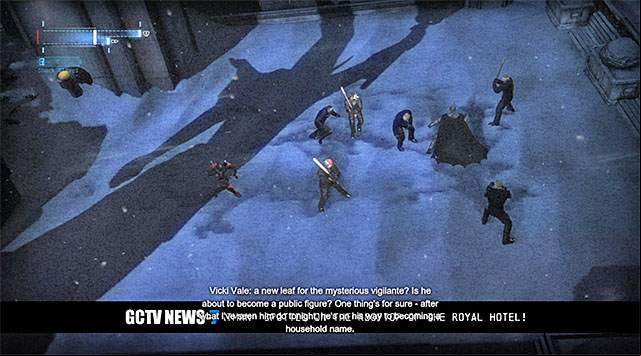 An interesting view over the battlefield - Gain access to the penthouse - upper floors | Main storyline - Main storyline - Batman: Arkham Origins Game Guide