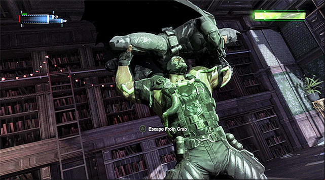 If Bane grabs you, try to protect yourself in time against taking damage - Bane | Boss fights - Boss fights - Batman: Arkham Origins Game Guide