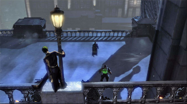 After some time, the fight will relocate to the terrace - Bane | Boss fights - Boss fights - Batman: Arkham Origins Game Guide