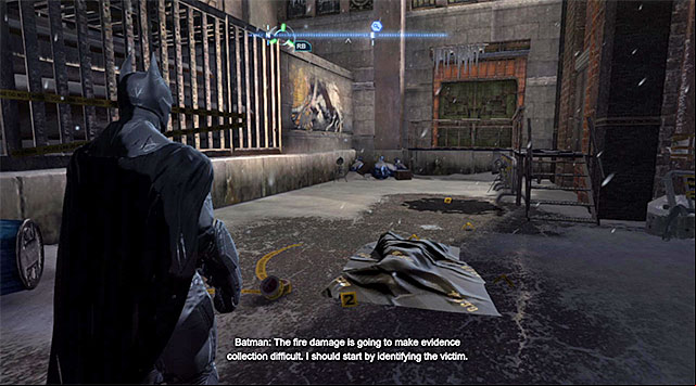This investigation starts in the location of a recent fire shown in the screenshot), which is located in the North-Western part of the Coventry district - Case 1224-7: Coventry Fire | Casefile Reports - Casefile Reports - Batman: Arkham Origins Game Guide