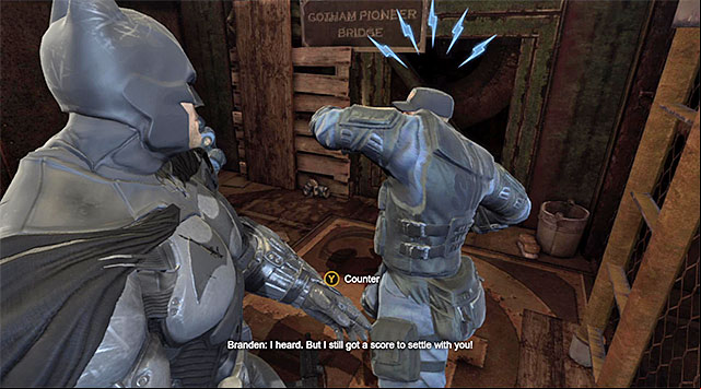 Respond to Brandens attack with a counter attack - Disarm the bomb in the train station | Main storyline - Main storyline - Batman: Arkham Origins Game Guide