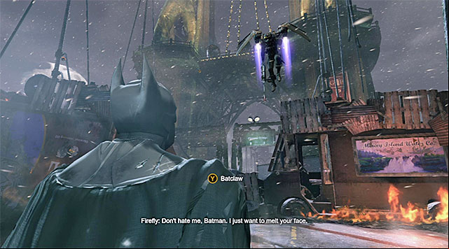Press the counter-attack button - Defeat Firefly | Main storyline - Main storyline - Batman: Arkham Origins Game Guide