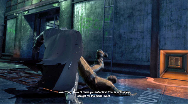 Attack the enemy when he stops near the shafts exit - Stop the Joker #2 - nexus | Main storyline - Main storyline - Batman: Arkham Origins Game Guide