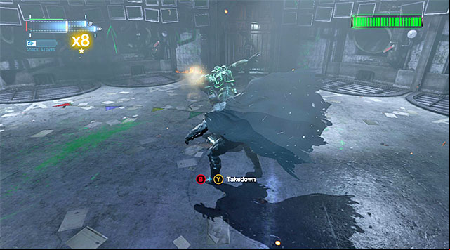Do not forget to press the correct button combination at the end - Defeat Bane #2 | Main storyline - Main storyline - Batman: Arkham Origins Game Guide