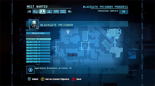 As already mentioned, you need to arrest 20 various people and you can reach them in any order you wish - Escaped Blackgate prisoners | Most Wanted - Most Wanted - Batman: Arkham Origins Game Guide