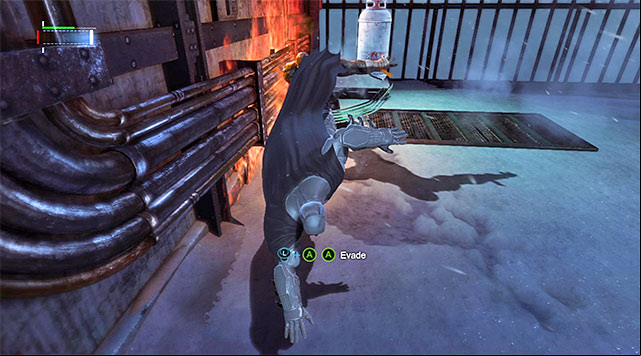 Right after the fight with Killer Croc starts, focus mainly on avoiding his attacks (lean the analog stick to the side and double-tap the button displayed by the game - Defeat Killer Croc | Main storyline - Main storyline - Batman: Arkham Origins Game Guide