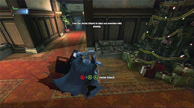 Go towards the Lacey Towers exit - Acquire the concussion detonator at the Batcave | Main storyline - Main storyline - Batman: Arkham Origins Game Guide