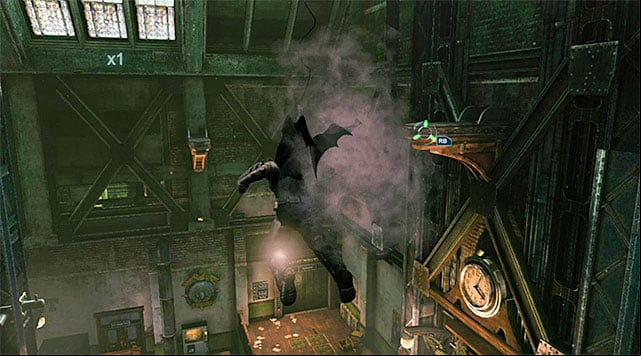 Use the vantage points to move around the entire bullpen - Access the GD servers - bullpen | Main storyline - Main storyline - Batman: Arkham Origins Game Guide