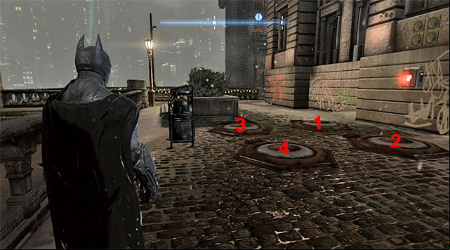 Find the object shown in the screenshot, i - The best hidden datapacks - Extortion File 3 (The Bowery) | Enigma Datapacks - Enigma Datapacks - Batman: Arkham Origins Game Guide