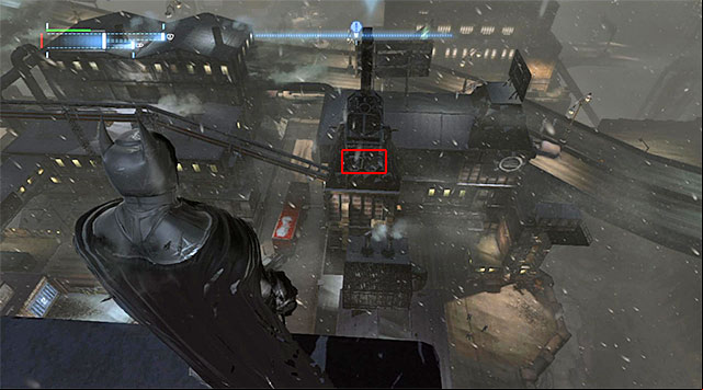 Start on the tall chimney, to the East of the collectible - The best hidden datapacks - Extortion File 8 (Industrial District) | Enigma Datapacks - Enigma Datapacks - Batman: Arkham Origins Game Guide