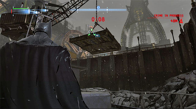 Use the hook to reach the hanging platform quickly - The best hidden datapacks - Extortion File 10 (Industrial District) | Enigma Datapacks - Enigma Datapacks - Batman: Arkham Origins Game Guide