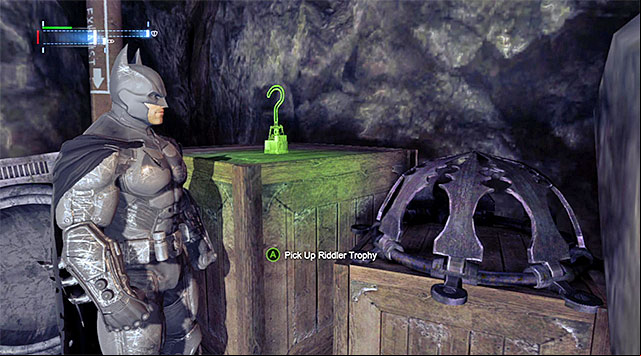 The first Riddler Trophy - Enigma | Most Wanted - Most Wanted - Batman: Arkham Origins Game Guide