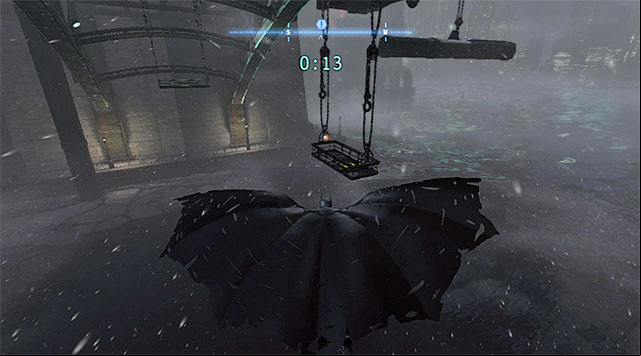Finally, glide towards the balcony located to the South-West of your current position (the screenshot) - The best hidden datapacks - Extortion File 11 (Gotham Pioneers Bridge) | Enigma Datapacks - Enigma Datapacks - Batman: Arkham Origins Game Guide