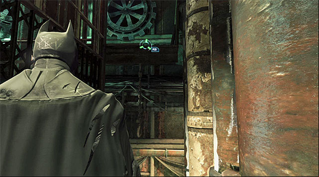The collectible is close to the Freight Elevator Shaft - The best hidden datapacks - Extortion File 11 (Gotham Pioneers Bridge) | Enigma Datapacks - Enigma Datapacks - Batman: Arkham Origins Game Guide
