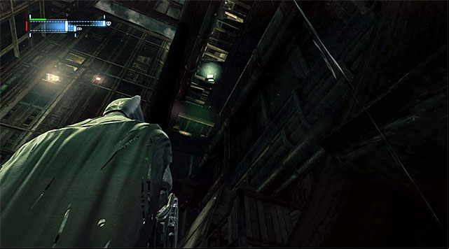 The collectible is in the Northern part of the Freight Elevator Shaft - The best hidden datapacks - Extortion File 11 (Gotham Pioneers Bridge) | Enigma Datapacks - Enigma Datapacks - Batman: Arkham Origins Game Guide