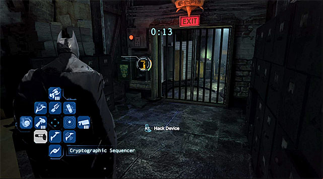After you come close to the collectible, start by targeting the generator and charge it with the Shock Gloves - The best hidden datapacks - Extortion File 20 (Burnley) | Enigma Datapacks - Enigma Datapacks - Batman: Arkham Origins Game Guide