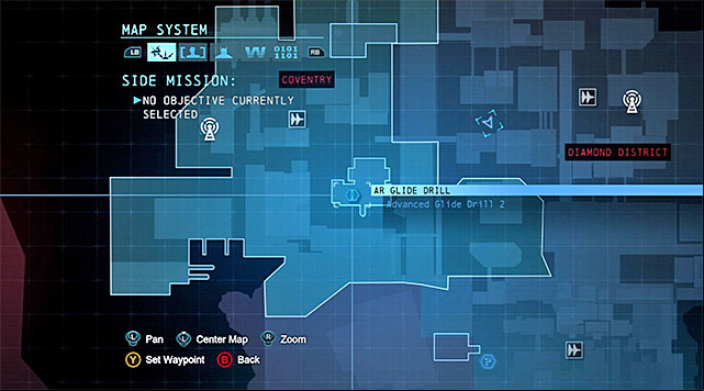 To star this task, you need to reach the Coventry district (the above screenshot), to the Lacey Towers - Dark Knight System | Challenges - Challenges - Batman: Arkham Origins Game Guide