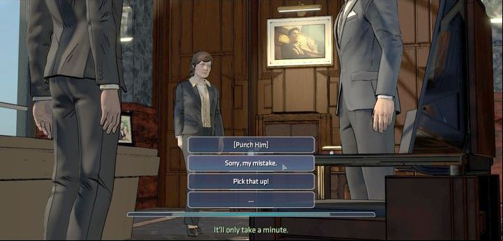 The next dialogue will feature the second important choice that you will make in this episode - Chapter 4 - Off the Rails | Walkthrough - Episode 3: New World Order - Batman: The Telltale Games Series Game Guide