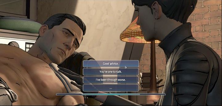 You will begin chapter six at Selinas place - Chapter 6 - The Best of Us | Walkthrough - Episode 3: New World Order - Batman: The Telltale Games Series Game Guide