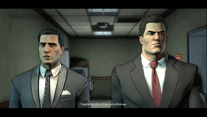 While proceeding to Falcones cell, Harvey explains how many s he had to use to make the conversation with the gangster possible - Chapter 2 - The Children | Walkthrough - Episode 2: Children of Arkham - Batman: The Telltale Games Series Game Guide
