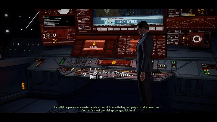 After watching a cut scene, you will see the above screen - Chapter 2 - The One That Got Away | Walkthrough - Episode 1: Realm of Shadows - Batman: The Telltale Games Series Game Guide