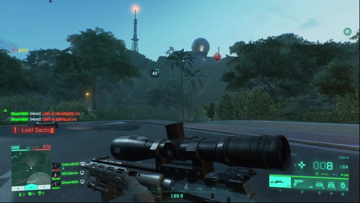 Another good strategy for a sniper is to choose a specialist Mackay and climb on containers - Battlefield 2042: Manifest - map characteristics - Maps - Battlefield 2042 Guide