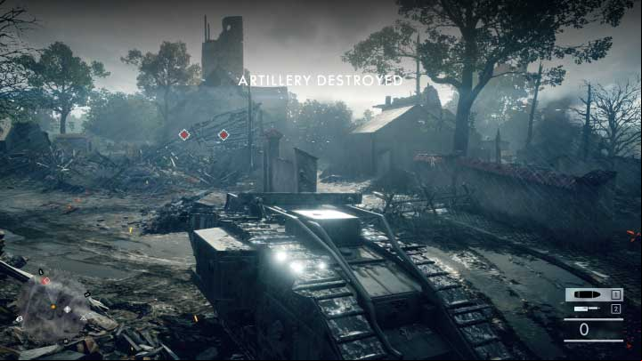 Further in the mission you must keep fighting the enemy infantry and cannons - Through Mud and Bloods | Walkthrough - Walkthrough - Battlefield 1 Game Guide