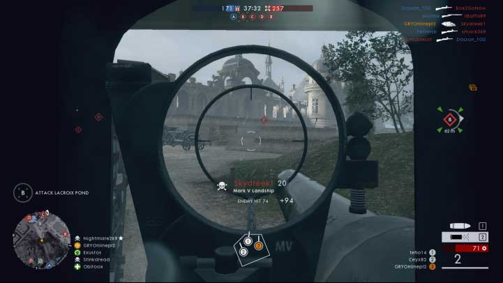 As the driver, that the players using the cannons have a limited field of view - Tank variants and the best versions - Grenades, Tanks and Planes - Battlefield 1 Game Guide