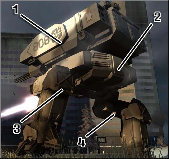 1 - turret - Battlewalkers - Vehicles - Battlefield 2142 - Game Guide and Walkthrough