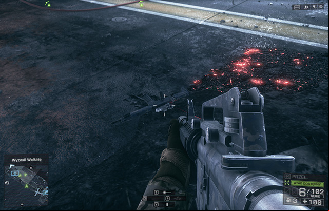 Opposite the plane that you picked up the Rebel dog tag you will notice flames and a pile of rubble - 7 - Suez (weapons) - Hidden dog tags and weapons - Battlefield 4 - Game Guide and Walkthrough
