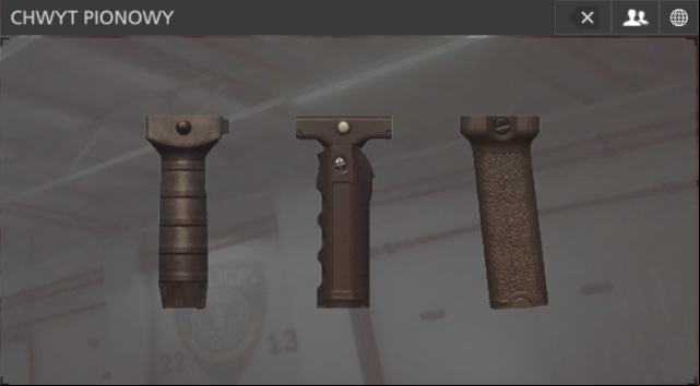 Vertical grip reduces by 50% spread while moving and reduces by 25% spread when shooting from a hip - Grip - Weapon attachments - Battlefield Hardline - Game Guide and Walkthrough
