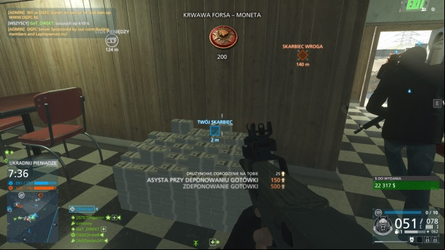 For bringing back one unit of the loot, the squad is rewarded with one ticket - Blood Money - Game modes - Battlefield Hardline - Game Guide and Walkthrough