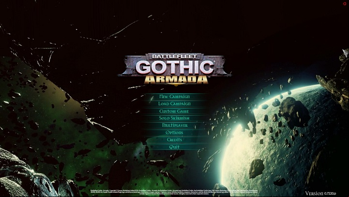 All necessary options are available from the main menu of the game - Game modes and factions - Gameplay basics - Battlefleet Gothic: Armada - Game Guide and Walkthrough