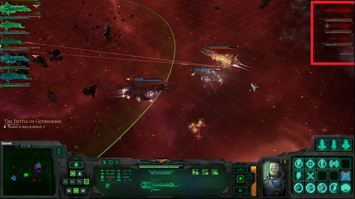 Note the deployment of the enemy units shown in the above screenshot - Chapter IV - 12th Black Crusade - Campaign - Battlefleet Gothic: Armada - Game Guide and Walkthrough