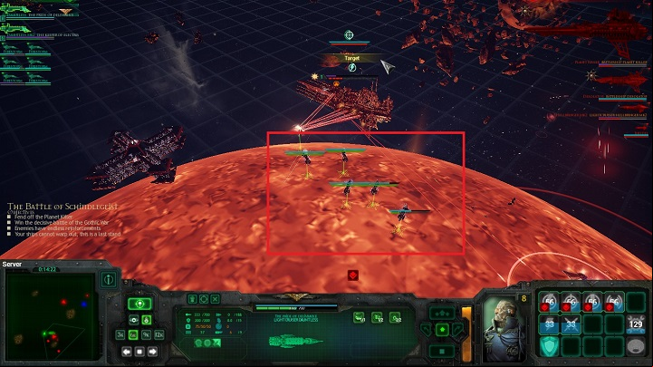 The best idea for deployment in this mission is using two Light cruisers and as many ships as possible - Chapter V - The Empire Resurgent - Campaign - Battlefleet Gothic: Armada - Game Guide and Walkthrough