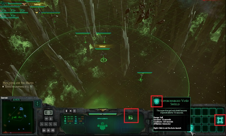 The stations have been fitted with small turrets that will not damage the bigger of the ships, but they do well against units - Chapter I - The Hand of Darkness - Campaign - Battlefleet Gothic: Armada - Game Guide and Walkthrough