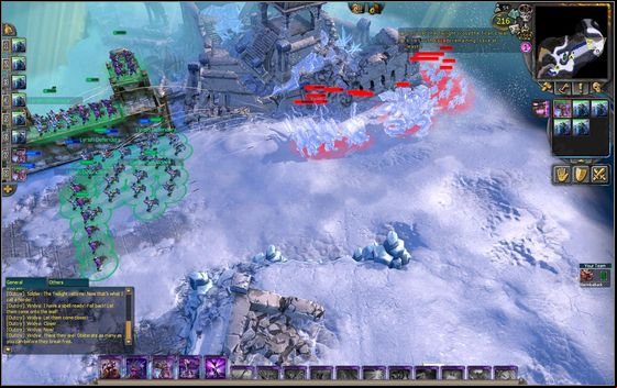 After a couple of smaller attacks, a big force of enemies will arrive but Skylord Viridya, who gives you orders, will freeze them for a long time - long enough for you to kill nearly all of them - Example scenarios - The Soultree - part 1 - Example scenarios - BattleForge - Game Guide and Walkthrough