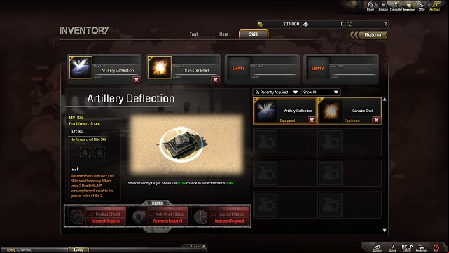 Our special powers. - Tank development, inventory and skills - Players profile and its development - Battleline: Steel Warfare - Game Guide and Walkthrough