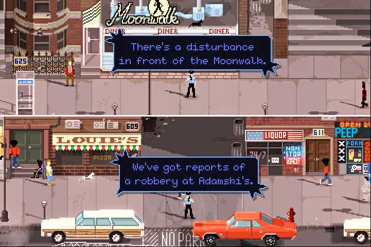 When informing you where to go, dispatch will often give you names of places or people instead of address numbers.. - Important places | Gameplay basics - Gameplay basics - Beat Cop Game Guide