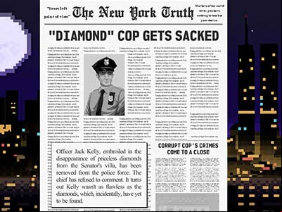 If something goes wrong during your 21 days of duty, you will read an article about Jack being fired after seeing the Game over screen. - Main plot and available endings | Gameplay basics - Gameplay basics - Beat Cop Game Guide