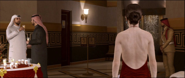 The toilets are to the right of the room - The Embassy | Beyond Walkthrough - Walkthrough - Beyond Two Souls Guide