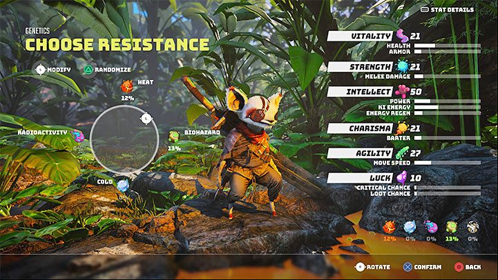 If you want to protect yourself from the effects of various elements you should first of all try to increase your Resistance to them - Biomutant: Statuses, resistance to elements - Basics - Biomutant Guide