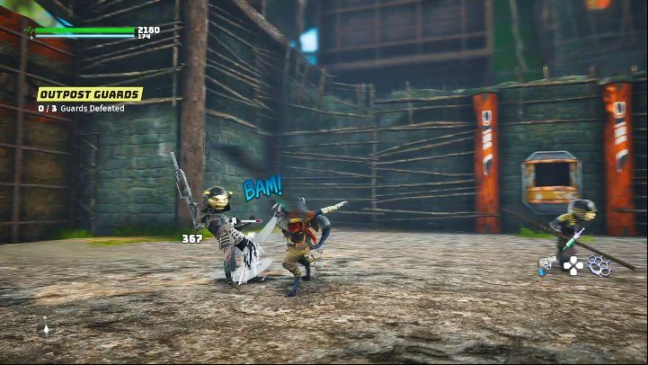 After entering the outpost, you will have to deal with three opponents who should not give you any problems - Biomutant: The Tribe War Begins - walkthrough - Main tasks - Biomutant Guide