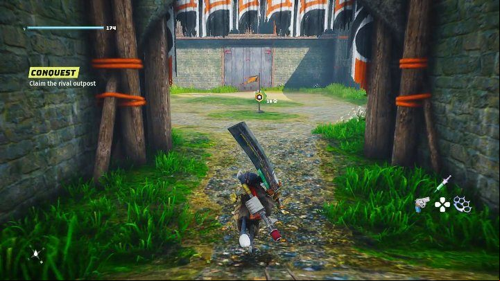 Approach the main quest marker and your hero will automatically take over the Jagni tribe outpost - Biomutant: The Tribe War Begins - walkthrough - Main tasks - Biomutant Guide