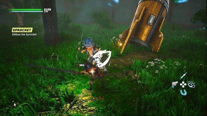 There is one opponent stationed at the Sprocket, but it should not cause you any trouble - Biomutant: The Chugyard - walkthrough - Main tasks - Biomutant Guide