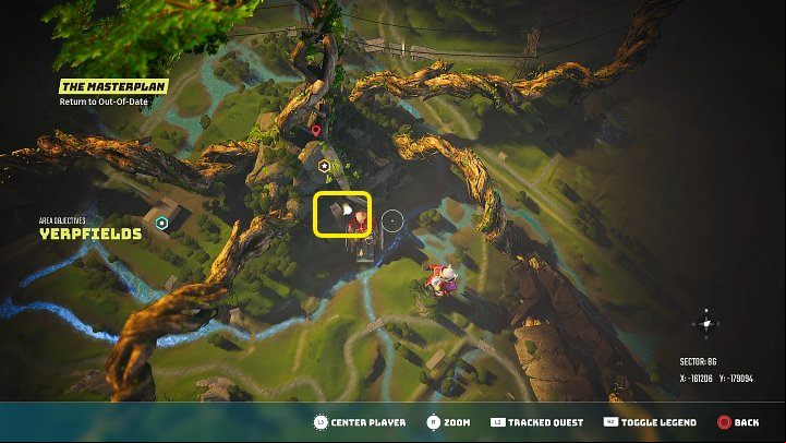 You will meet Out-Of-Date in the cave under the Tree of Life - Biomutant: Out-Of-Date - walkthrough - Main tasks - Biomutant Guide