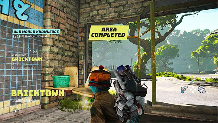 The game constantly updates the list of things to discover, and will also let you know when you have explored 100% of a given location - Biomutant: 100% Location completion - how to get? - Exploration - Biomutant Guide