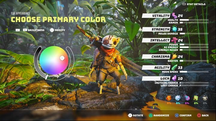 The next step of creating your own hero in Biomutant is much simpler and involves customizing the character's appearance - Biomutant: Character creation - Basics - Biomutant Guide
